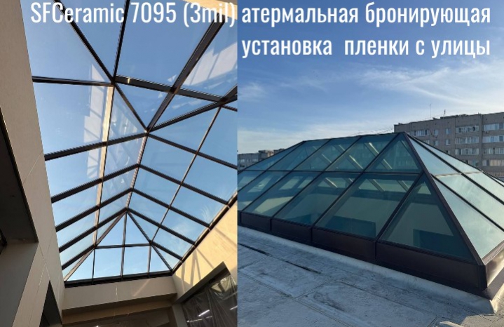 Теплоотражающая бронирующая 3 MIL голубая