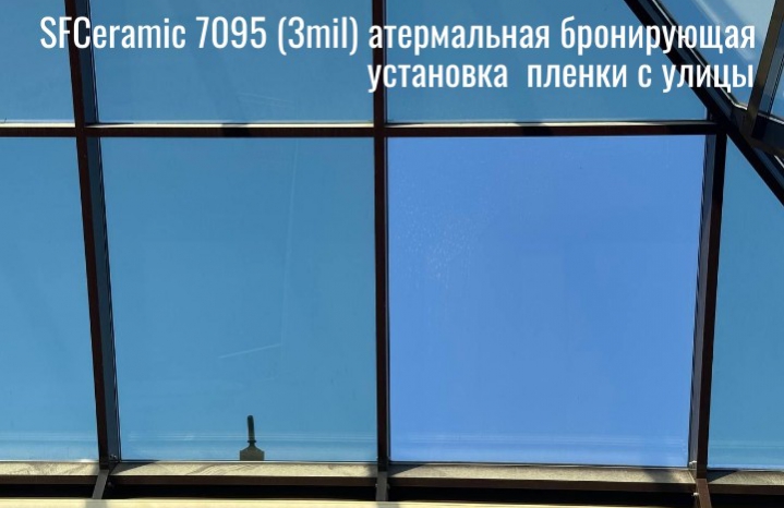 Теплоотражающая бронирующая 3 MIL голубая