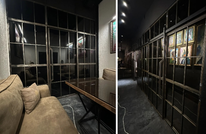 Зеркальная черная пленка Black Dark Silver