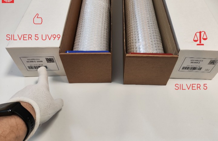 Зеркальная пленка Сильвер 5 Экстра (Silver 5 Extra) 20 погонных метров