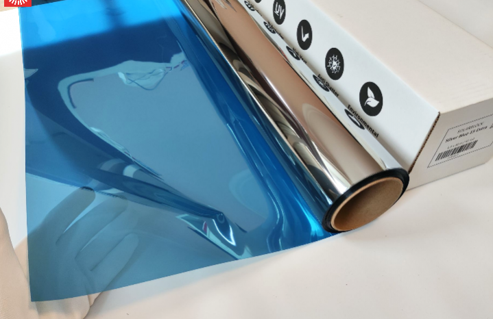 Зеркальная пленка Сильвер Голубой 15 Экстра (Silver Blue 15 Extra)