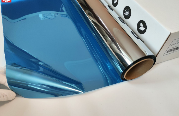 Зеркальная пленка Сильвер Голубой 15 Экстра (Silver Blue 15 Extra)